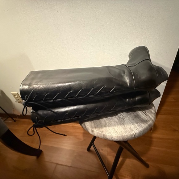 VINTAGE SUDINI BLAC CALF BOOTS! - Picture 3 of 9